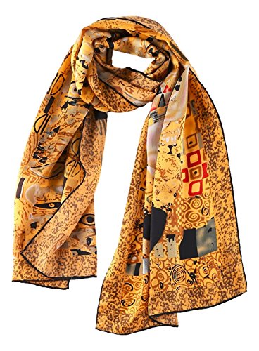 Long Charmeuse Silk Scarf Classic Art Print