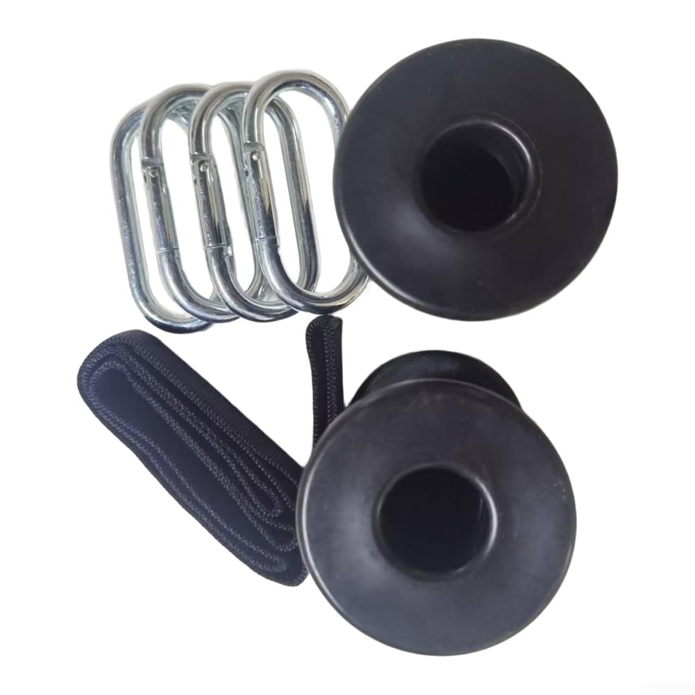 Impugnatura in corda di plastica per allenamento cardio e di forza, accessorio versatile per pulldown compatibile con macchine da palestra domestiche, design conico nero per allenamenti di isolamento