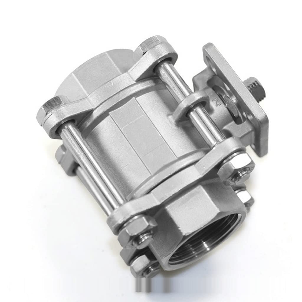Valvola a sfera a tre pezzi con piattaforma alta in acciaio inossidabile 304 - Filettatura femmina, DN15-DN50,(DN15)