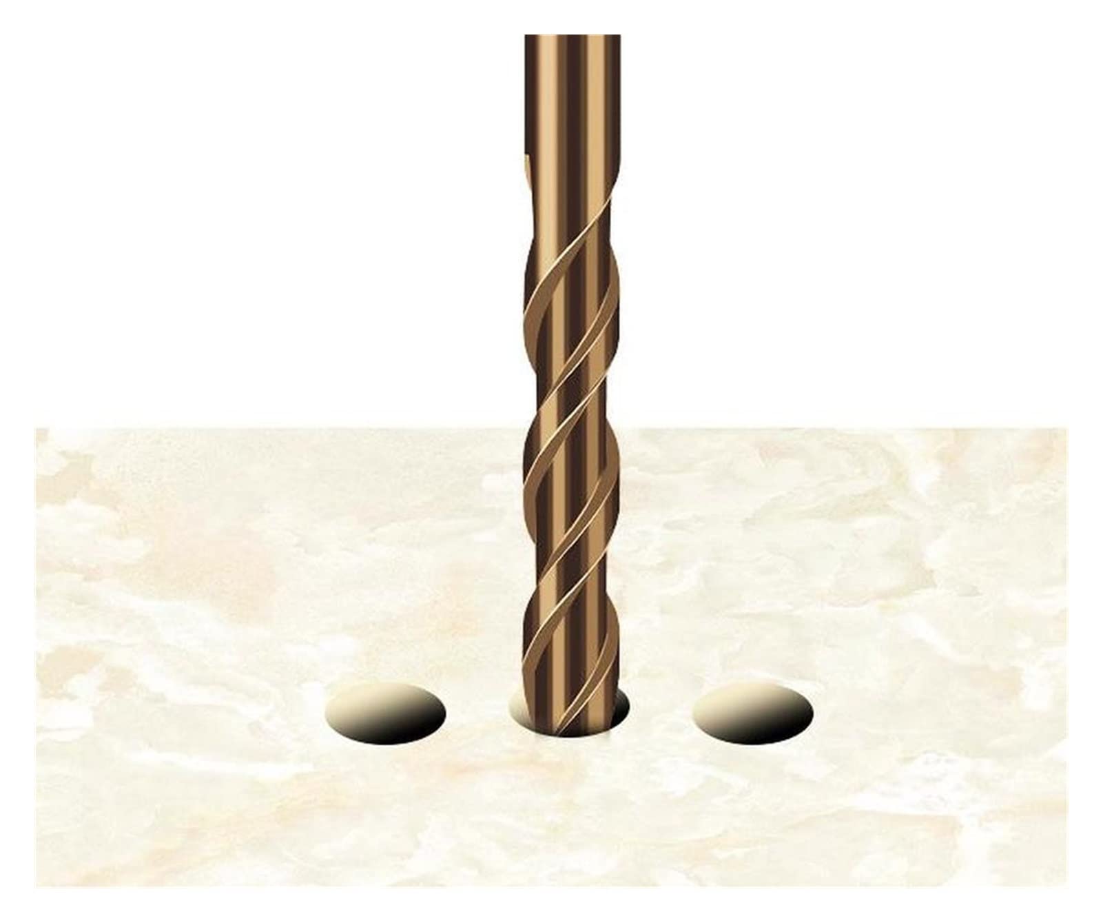 punte da trapano 3-12mm Twist Drill Drill Cross Hex Tile Bit Set for vetro in ceramica in calcestruzzo Sega sega in carburo di mattoni Triangolo in carburo di carburo bit kit strumento