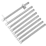 BTCDR 67558 Burner Tubes Replacement Parts for Weber Summit 660 670 Gas Grill Models, 8 Pack Pipe Grill Burner Tubes, Stainless Steel