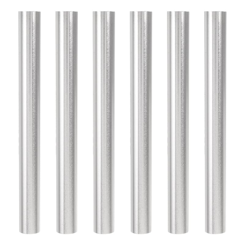 iplusmile Reparaturhülse für Zeltgestänge: 6 Stücke Aluminiumlegierung Teiliges Zeltverbindungsrohr für Repair Behoben Zeltstange,Durchmesser: 10 mm