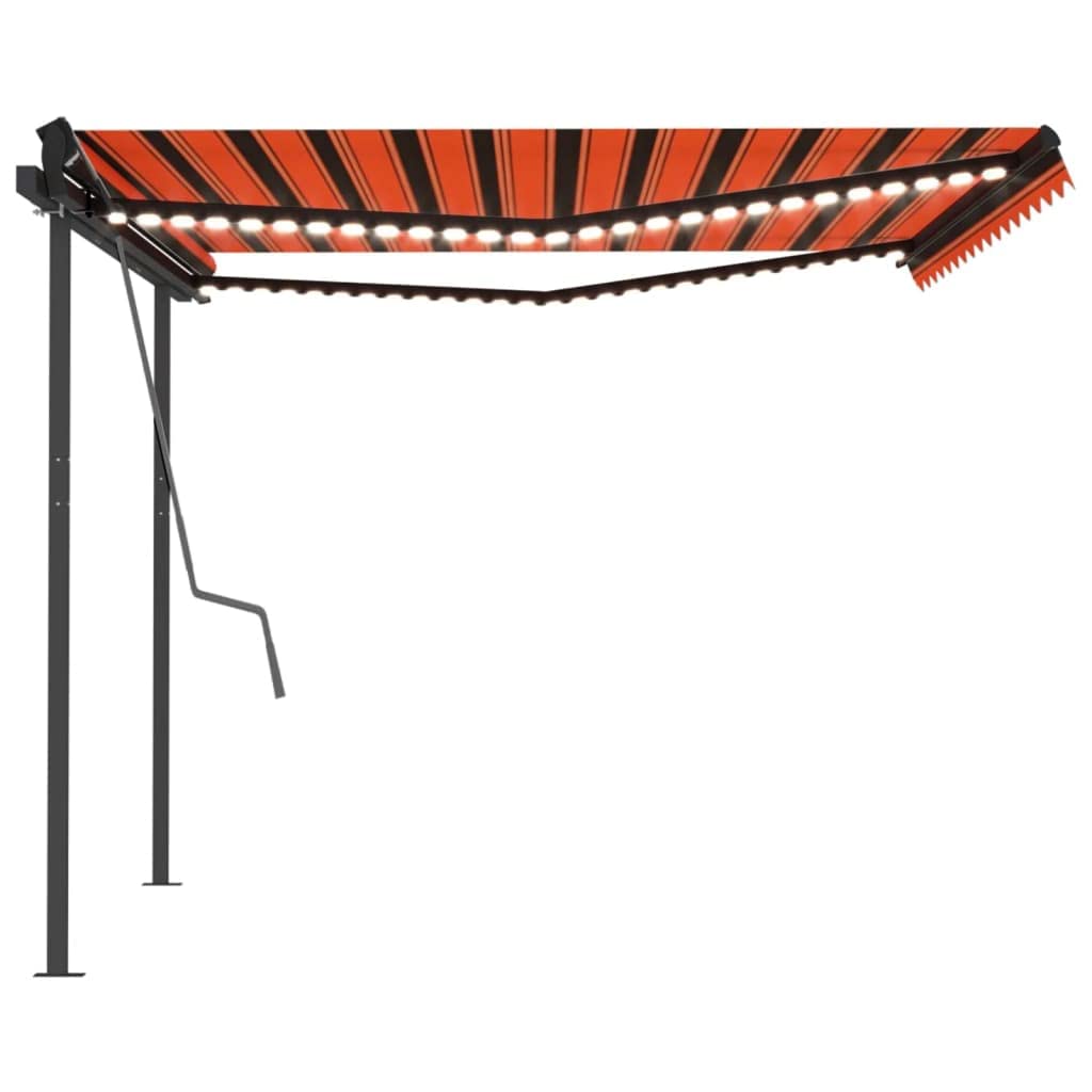 Tenda da sole retrattile manuale marrone 450x300 cm | Leroy Merlin