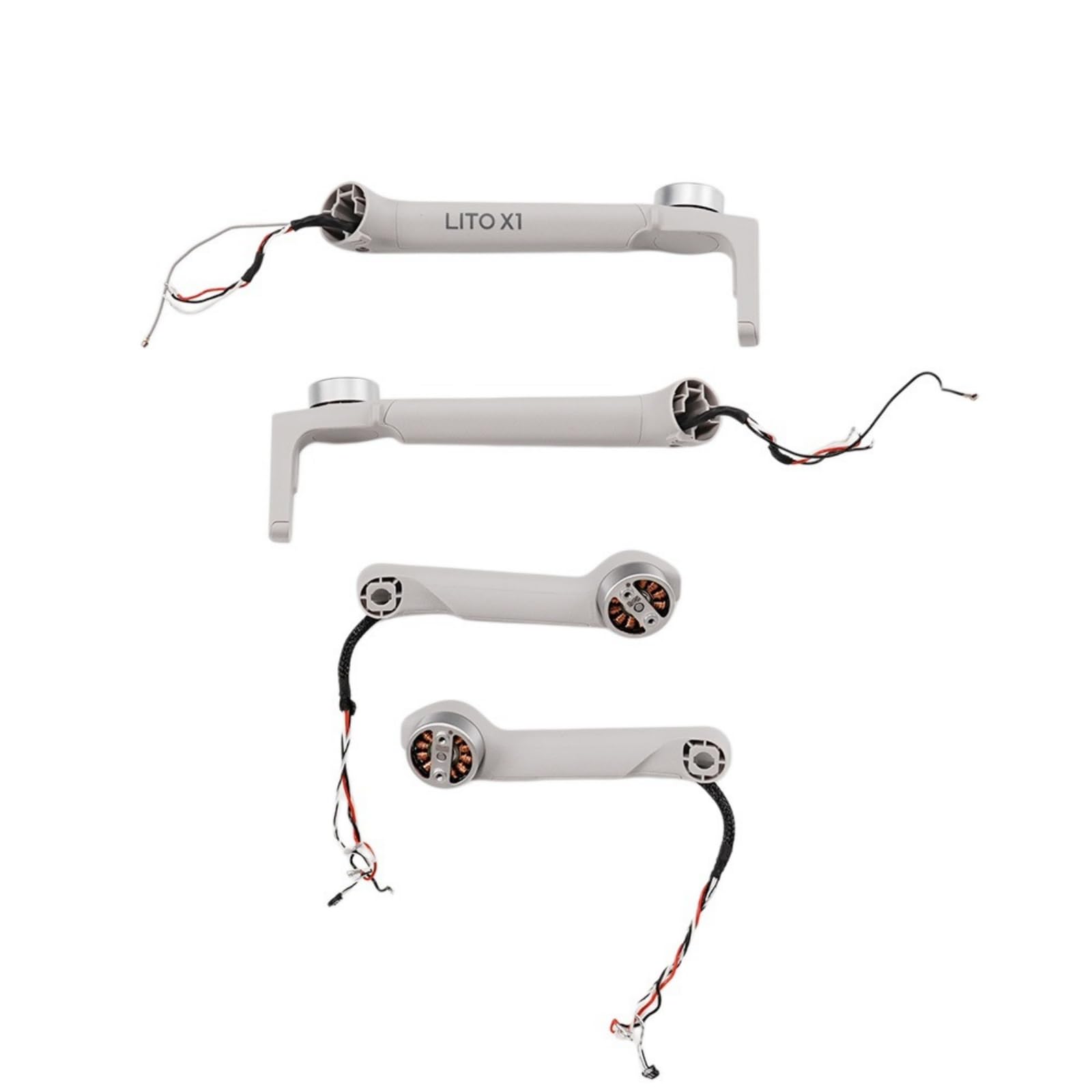 Gruppo braccio per drone compatibile con DJI Lito X1, braccio motore pre-cablato, pezzo di ricambio diretto per hobbisti Manutenzione del drone (Braccio posteriore destro per Lito 1)