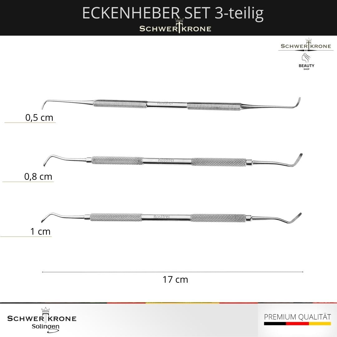 Image secondaire de Schwertkrone Kit Manucure et Pédicure 3-en-1 - Outils de Précision en Acier Inoxydable, Professionnel et Durable