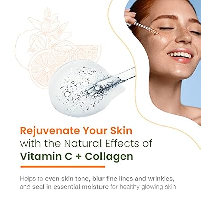 Natural Chemist Vitamin C Serum With Collagen - Dermatologist Tested, Skin Brightening, Anti-Aging, Acne Treatment, Fades Dark Spots, Cruelty Free Korean Skin Care For All Skin Types - 1.69 oz