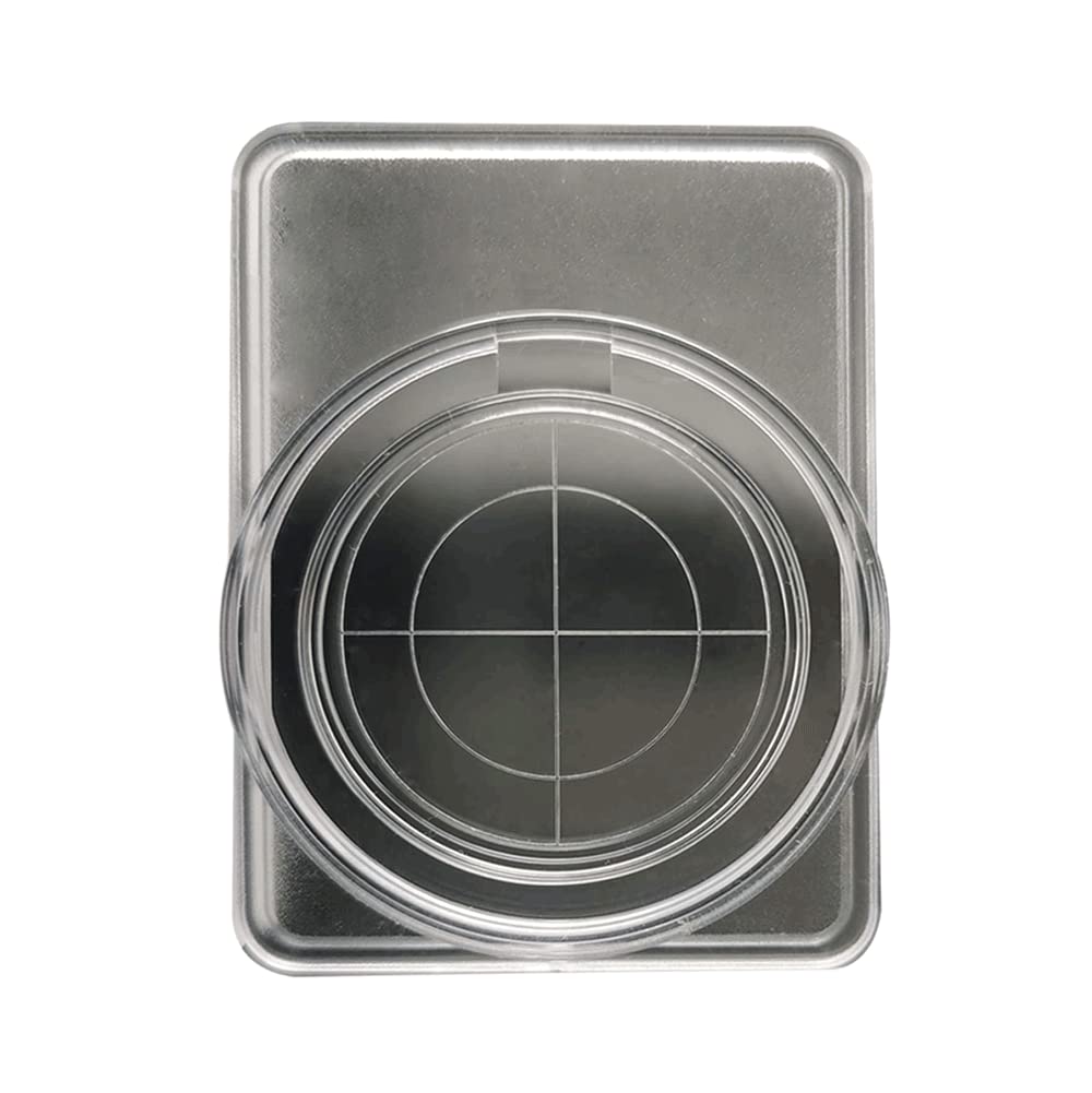 HAUJGG 10 Pcs Membrane Sample Storage Box - Round Filter Paper Storage for Atmospheric Particulate Matter Sampling in Lab(111mm)
