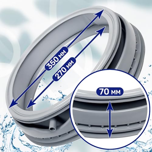 Türdichtung für Waschmaschine Ø 350/270 mm h-70 mm mit dem Originalcode 00361127 361127 für Bosch für Siemens 02537421 für Privileg - Garantie 10 Jahre - MONTERAL