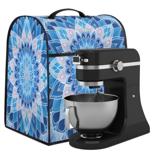 Coffee Maker Cover Mandala Floral Kitchen Appliance Covers Small Appliance Covers Blender Cover Juicer Cover Dust Covers for Kitchen Appliances with Top Handle and Pockets,Washable,B320