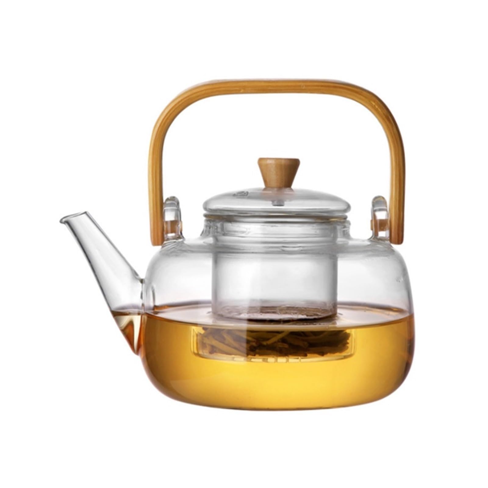 Teekessel Hitzebeständige Glas-Teekanne, klare Teekanne mit Teesieb for Blumen-Chinesen Kaffeekanne