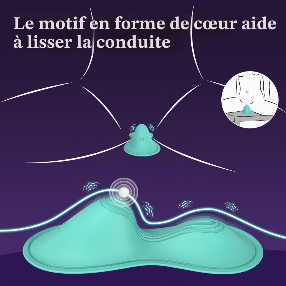 BeHorny Vibromasseur papillon Panty, coussinet de stimulation pour clitoris et lèvres, contrôle par application, rechargeable