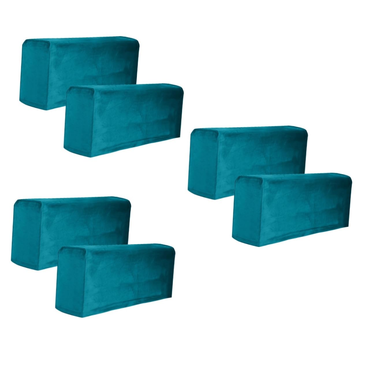 Funda para reposabrazos Cabilock solución contra manchas y desgaste de sofás pack de 6 azul