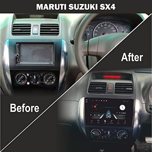 Image of 9 Inches Advanced Car Radio Receiver Android OS System for Maruti SX4 with 2GB /32GB RAM & ROM, Gorilla Glass /Full HD Display /WiFi /GPS /Steering Wheel Connectivity and HD Parking Camera