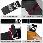 Travel Belt for Luggage, Add a Bag Luggage Straps Suitcase Travel Belt Over Handle for Carry On Bag, Adjustable 2-in-1 Elastic Luggage Belt Bag Bungee Travel Essential Accessories - Image 5