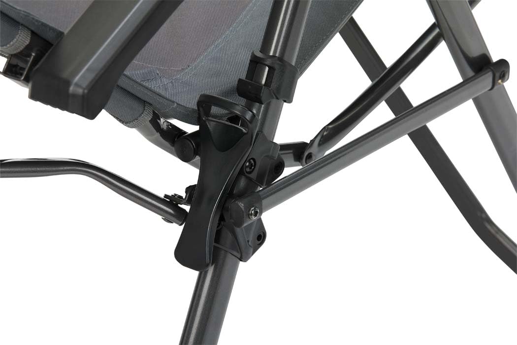 BERGER Faltbare Relaxliege | Gartenliege klappbar | Sonnenliege Campingstuhl Outdoor | Campingliege Gartenstuhl Strandliege mit Kopfkissen | leicht & belastbar bis 120 kg