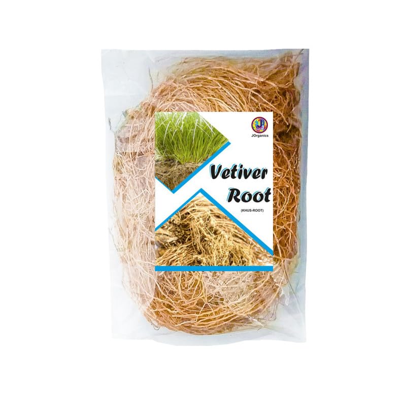 Image of Natural Dried Vetiver Roots (Khus ki Jad), 50g | Organic Lavancha Roots for Gut Cooling, Maintain Body Heat, Skin Hydration