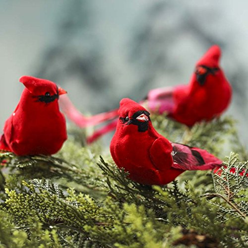 置物  Birds Red Cardinal Amazon.com: Factory Direct Craft Package of 12 Bright Red