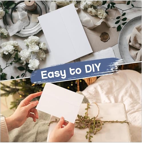 Eupako Briefumschläge DIN C6 (100 Stück), selbstklebender Briefumschlag ohne Fenster, Weiße -ldeal für Fotos Einladungen zu Hochzeit Abschlussfeier Babyshower und RSVP, 165 x120 mm, 120 g/m²