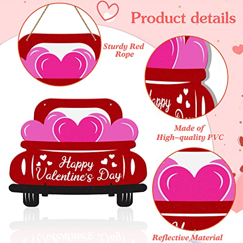 Sicohome Valentines Day Decor, Valentine Door Sign With Decorative Love Hearts For Valentines Decor, Valentines Decoration For The Home, Front Door, Wall, Valentines Day Decorations Indoor Outdoor #TOP5