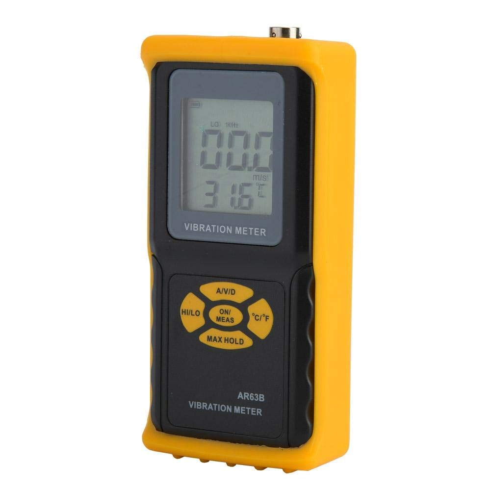 Vibration Meter AR63B Handheld Vibration Sensor Meter High Precision