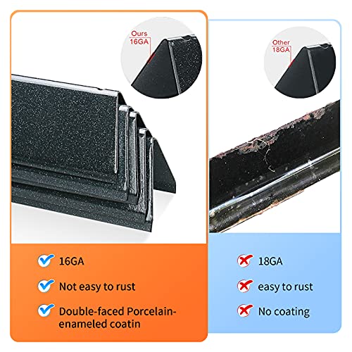 GRISUN 15.3" Flavorizer Bars for Weber Spirit 300, GS4 Spirit II 300 Series E310 E320 E330 S310 S320 S330 (2013-Current) - 5 Pack Porcelain Steel Heat Plates Replacement for Weber 7636 69797 68843
