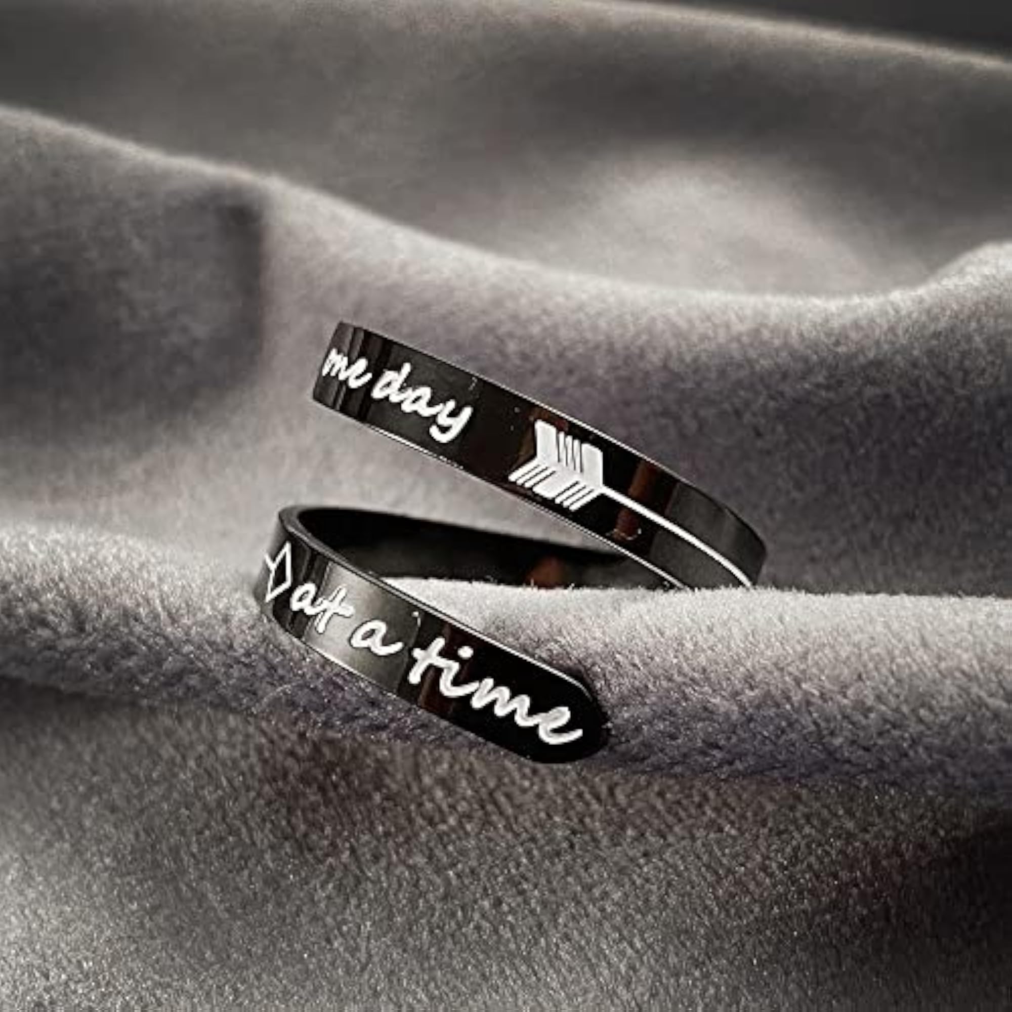 Women's Adjustable Inspirational Keep Going Ring, Statement Gift