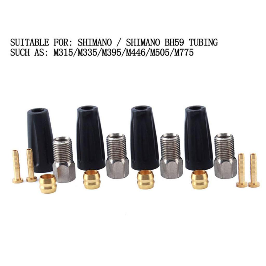 LoveinDIY 16 Pieces/Pack Bike BH59 Hydraulic Disc Brake Hose Kit - Olive/Bushing And