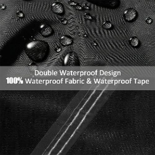 Housse de protection bâchée imperméable anti-UV pour canapé extérieur et salon de jardin - 8