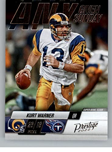 2022 Panini Prestige Any Given Sunday #7 Kurt Warner St. Louis Rams NFL Football Trading Card