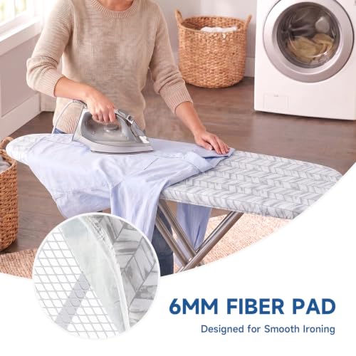Image of Whitmor Reversible Ironing Board Cover with Extra-Thick 9mm Fiber Pad Fits 15 x 54 in