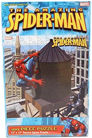 The Amazing Spider-Man Venom and Spidey Water Tower Jigsaw Puzzle (100pc)