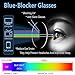 Yekepal Blue Light Blocking Glasses, 2 Pack Blue Light Glasses Men, Blue Light Glasses For Women Computer Gaming TV Phones Eyeglasses Clear Lens Bluelight Glasses Anti Eyestrain UV Glare Black+Clear