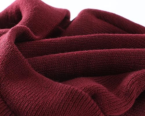 Image of Home Prefer Men's Winter Beanie Hat with Brim Warm Double Knit Cuff Beanie Cap Watch Radar Hat