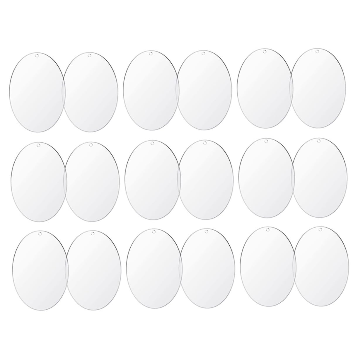 ARTIBETTER Llaveros Acrílicos Sublimación Accesorios Diy Transparentes Tus Proyectos 30 Piezas*4