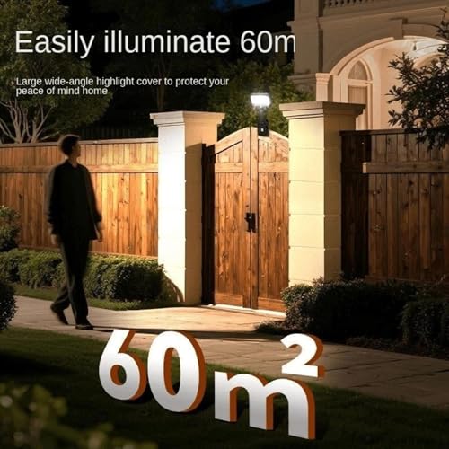 Lámpara solar de pinza con sensor de movimiento y tres modos de iluminación impermeable 5