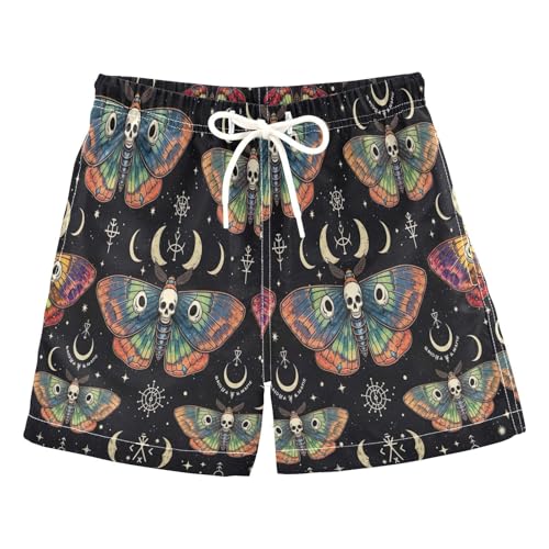 Boys Trunks, Anti Chafe Swim Trunks Boys 2 T, Moths Skull Wings