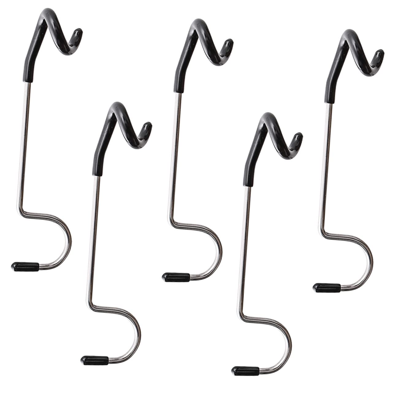 GRIRIW 5Pcs Tent Light Hook Hangers Durable S Shape Camping Hooks for Lanterns Multi Functional Light Pole Hangers for Outdoor Activities Hiking and More