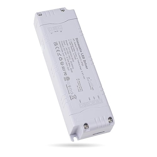 Controlador LED regulable de 24 V, 80 W, 3.33 A, Triac y resistencia de 01-10 V, PWM y 100, fuente de alimentación de voltaje constante de 100-130 V
