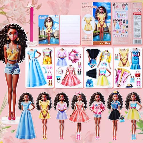 Magnetic Dress Up Dolls, Magnetic Princess Dress Up Paper Dolls,