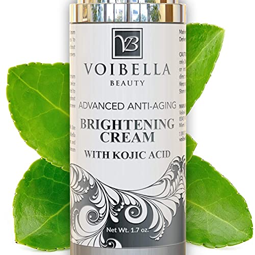 Skin Brightening Cream & Dark Spot Corrector Remover. Skin Lightening Fade Cream & Freckle, Age, Sun Spot & Acne Scar Remover For Face + Kojic Acid Whitening for Armpit, Underarm & Intimate Parts