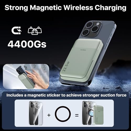 NOBIS Magnetic Power Bank 22.5W 10000mAh Portable Charger with Stand - image 3