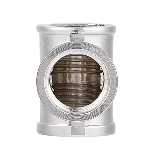 Richer-R G1/4 Water Fitting Splitter, G1/4 Thread 3 Way T Shape Fitting Splitter Adapter for PC Water Cooling System - Image 2