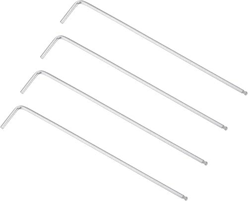 uxcell Llave hexagonal de extremo de bola de 564 pulgadas, herramienta de reparación CR-V de brazo largo en forma de L, SAE 4 piezas