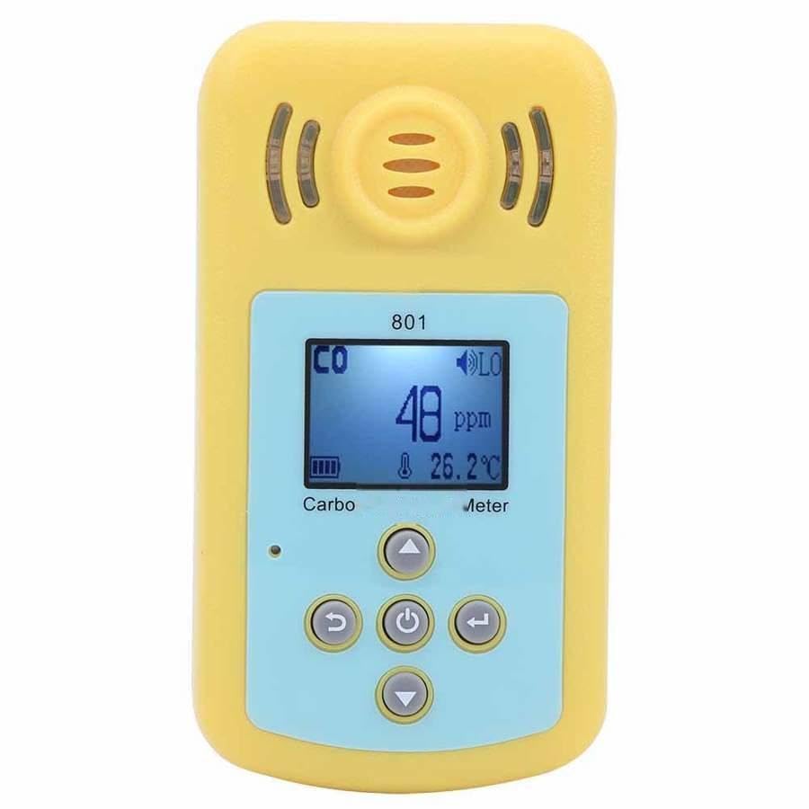 801 Handheld Carbon CO Monitor Detector Meter Poisonous Gas Tester Sound-Light Alarm Gas Analyzer