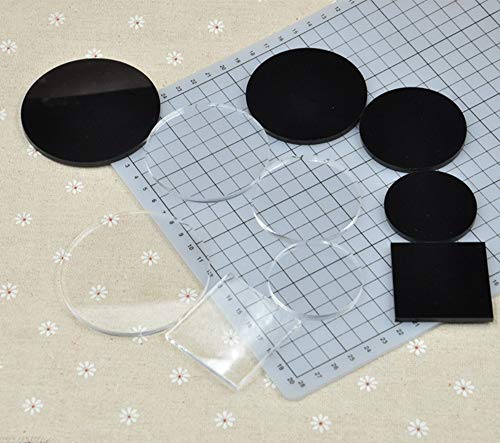 Base acrylique noire de présentation ronde pour organiser vos collections de figurines