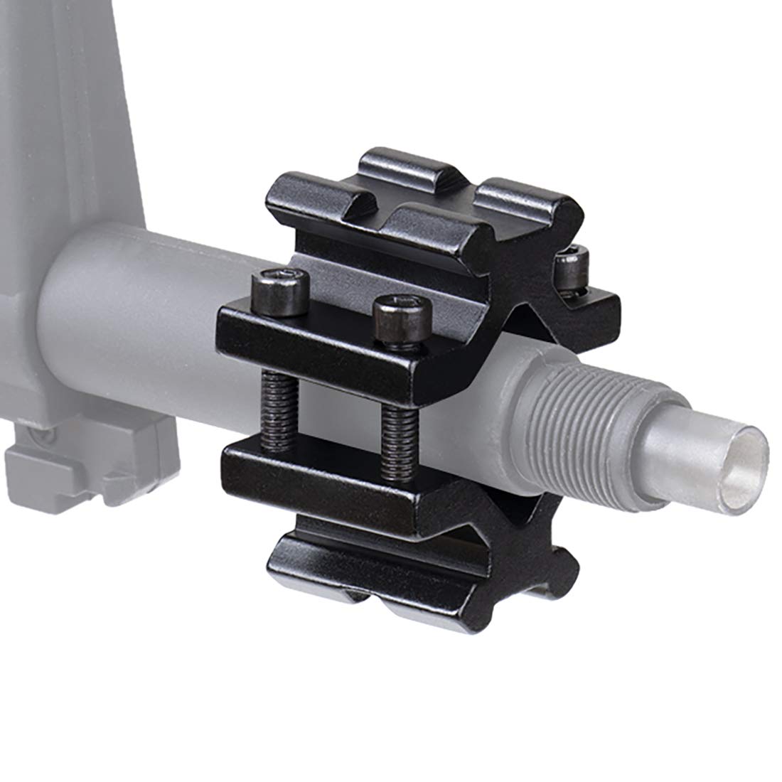 TokFly Dual Rail One Slot Barrel Clamp Mount Weave Picatinny Weaver Barrel Mount