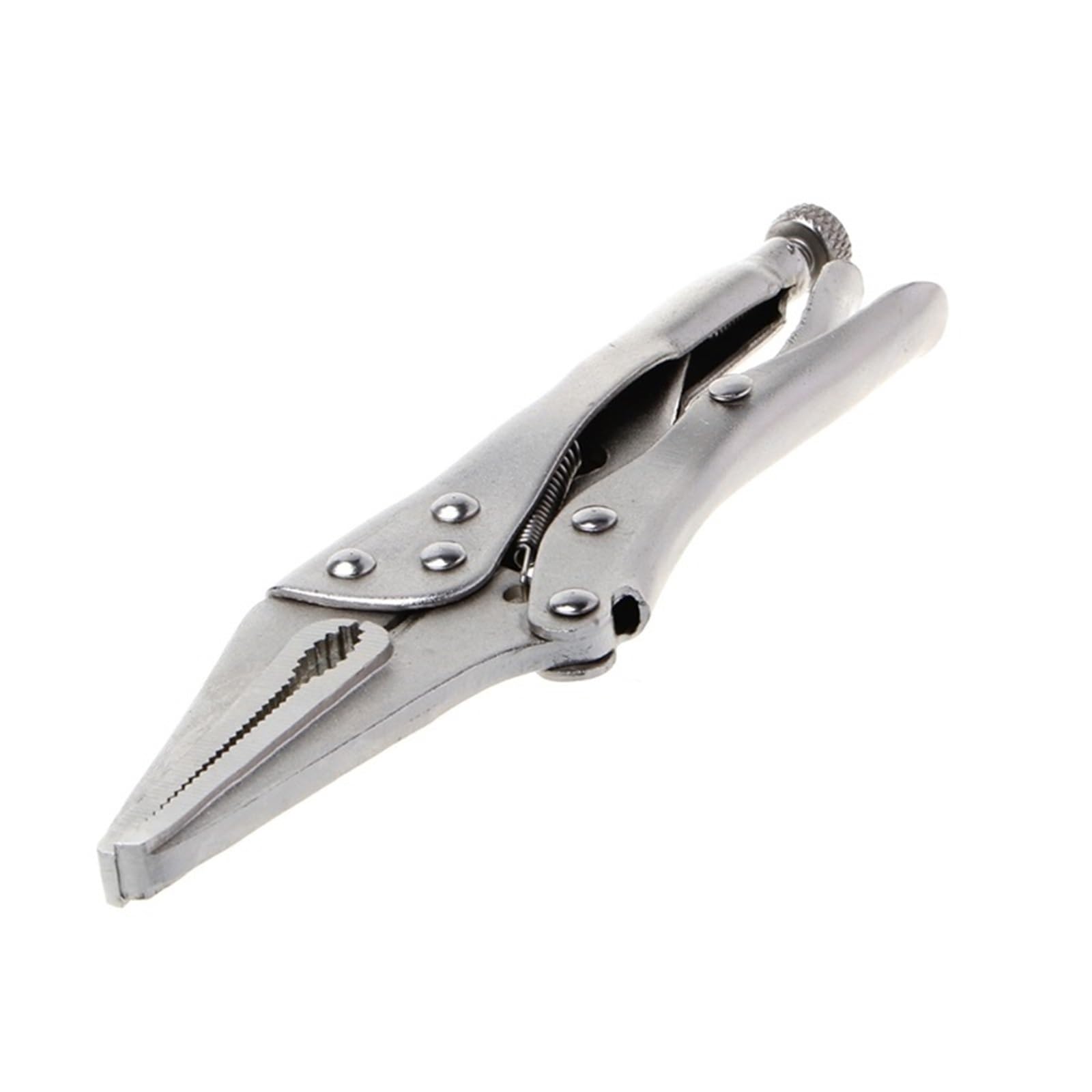 Locking Pliers Locking Pliers Long Nose Straight Jaw Lock Vise Grip Clamp Hand Tool 165mm(C)