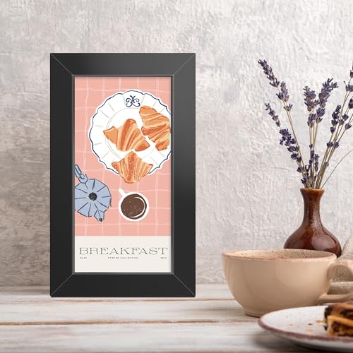 LaVie Home 3x5 Picture Frame for Wall Display, 3x5 Black Picture Frame with HD Plexiglas, 3 x 5 Frame 1 Pack, Display Frame for Vertical or Horizontal, Classic Collection