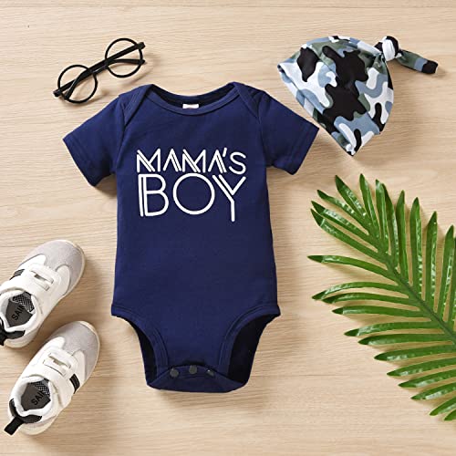 Aalizzwell Baby Boys Summer Clothes Short Sleeve Bodysuit Pants Outfit 5