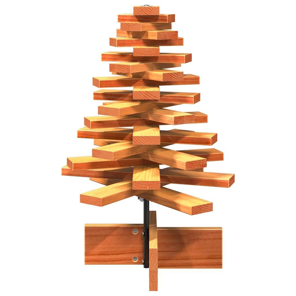 Weihnachtsbaum Massivholz Kiefer 60 cm Wachsbraun | Drehbare Äste, Stabiler Ständer, Individuell Gestaltbar, Für Zuhause Und Büro